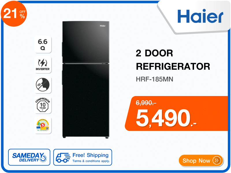 ตู้เย็น 2 ประตู HAIER