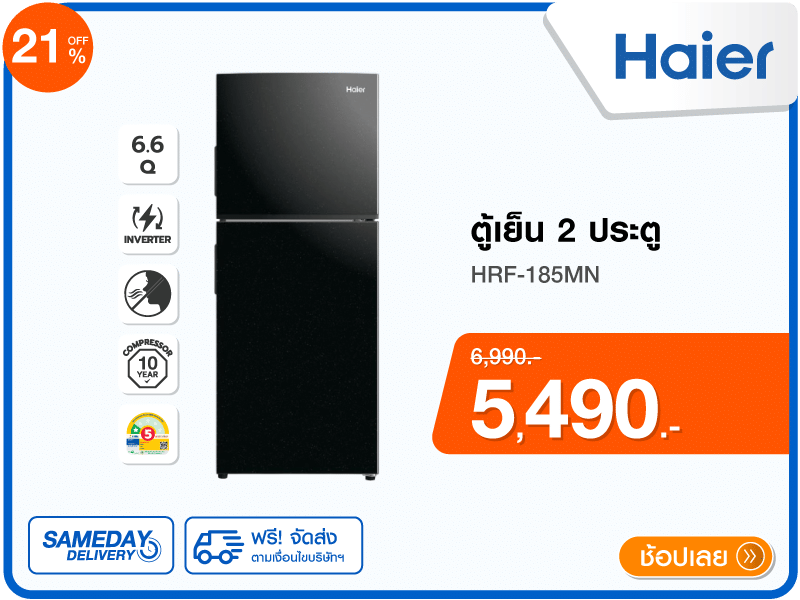 ตู้เย็น 2 ประตู HAIER