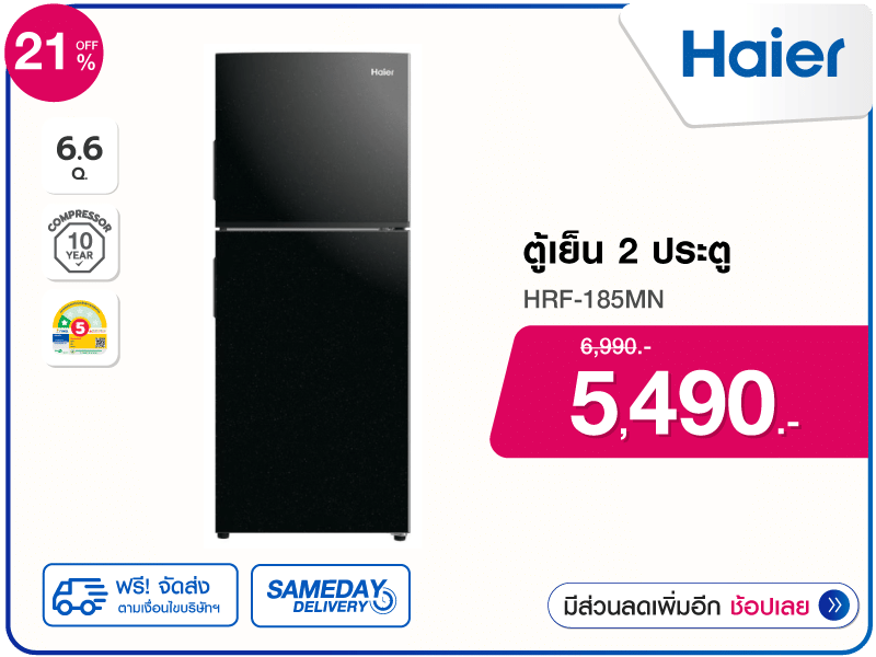ตู้เย็น 2 ประตู HAIER