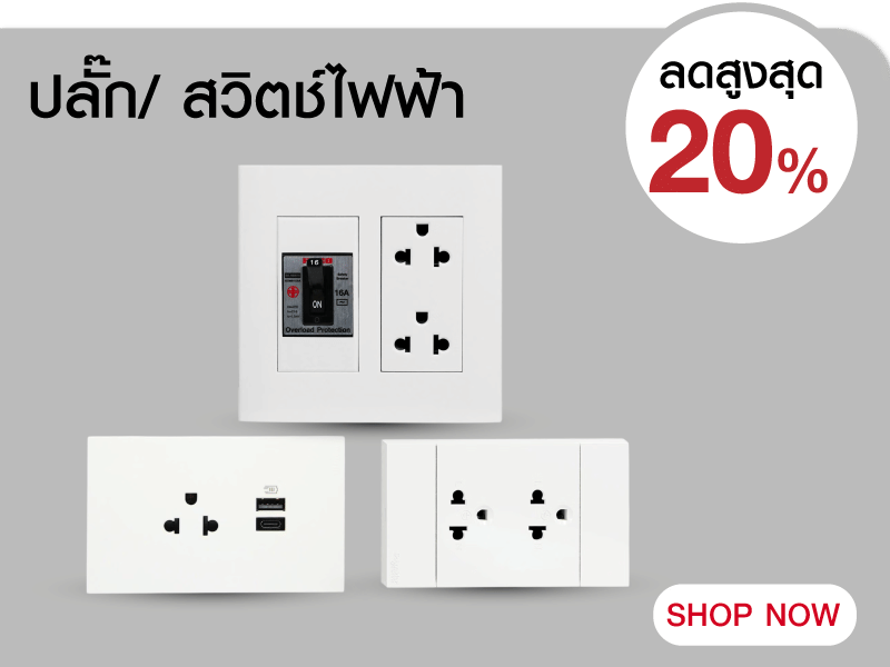 ปลั๊ก/ สวิตช์ไฟฟ้า