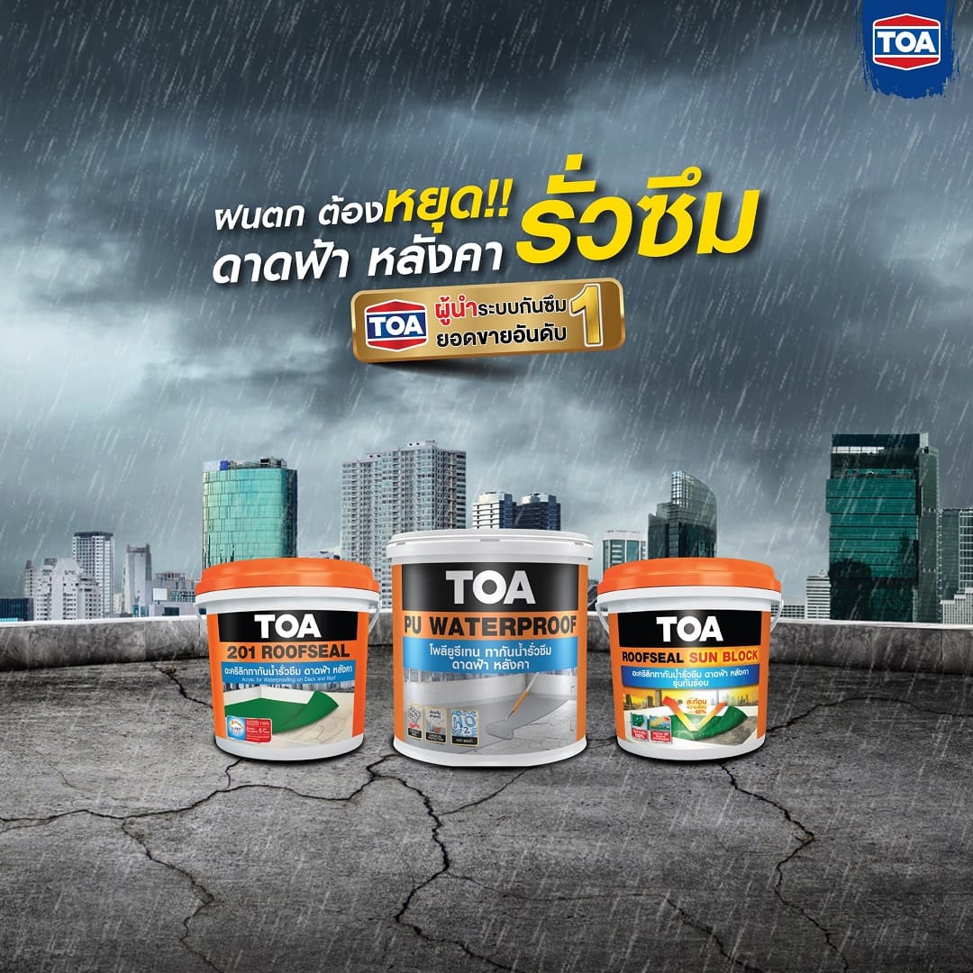 เคมีภัณฑ์แก้ปัญหาหลังคารั่วซึม โฮมโปร