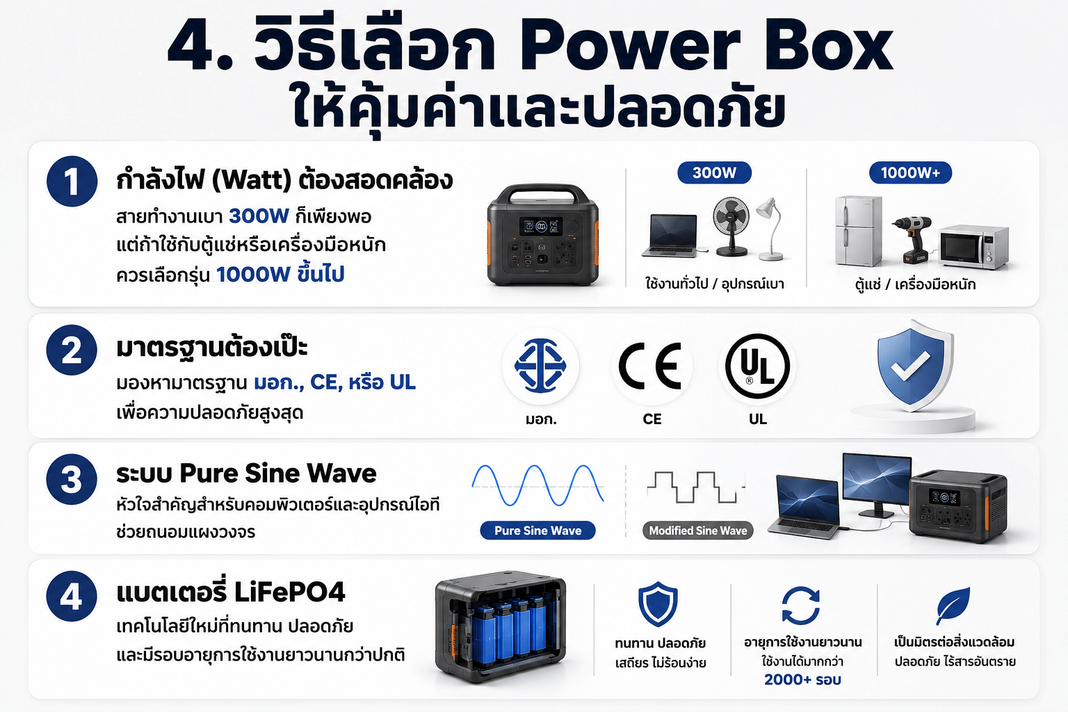 วิธีเลือกซื้อ Power box 