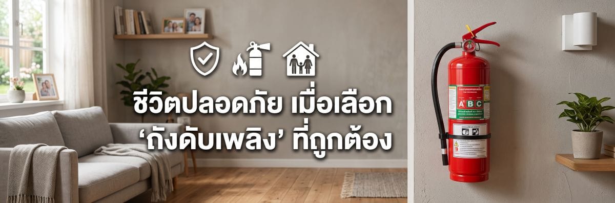 ชีวิตปลอดภัย เมื่อเลือก 'ถังดับเพลิง' ที่ถูกต้อง