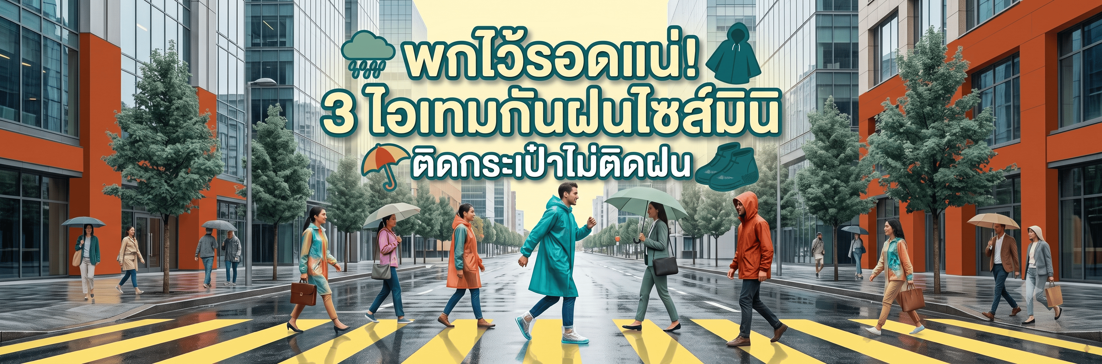 พกไว้รอดแน่! 3 ไอเทมกันฝนไซส์มินิ ติดกระเป๋าไม่ติดฝน