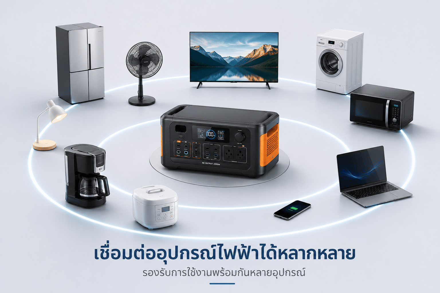 เชื่อมต่ออุปกรณ์ไฟฟ้าได้หลายรูปแบบ