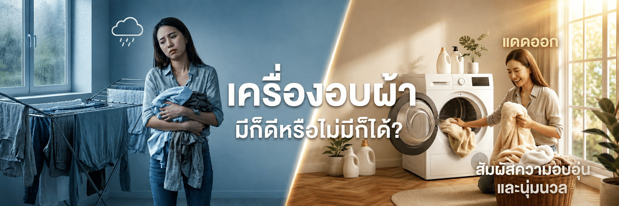 เครื่องอบผ้า มีก็ดีหรือไม่มีก็ได้?