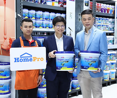 “HomePro” joins with “Beger” to launch innovative cool house paints