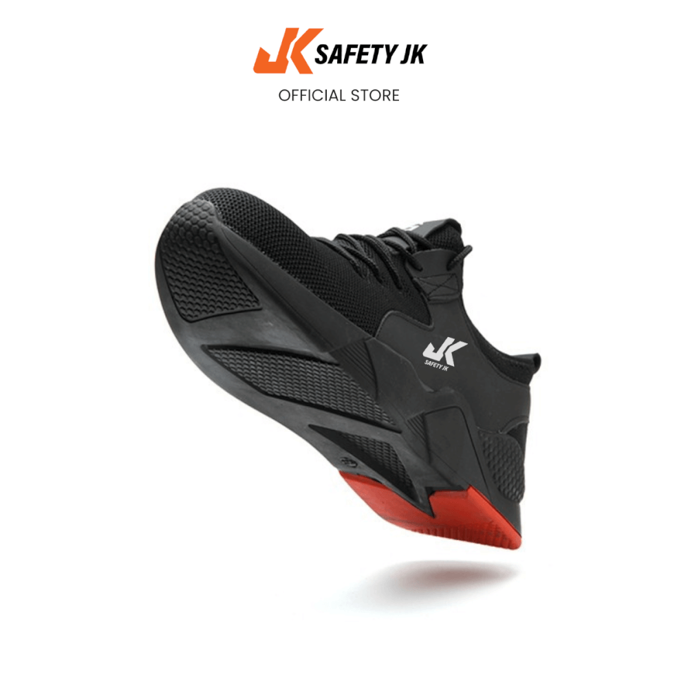 รองเท้าเซฟตี้ SAFETY JK รุ่น SJK-2207 เบอร์ 37 หัวเหล็ก กันลื่น น้ำหนักเบา ทรงสปอร์ต_4