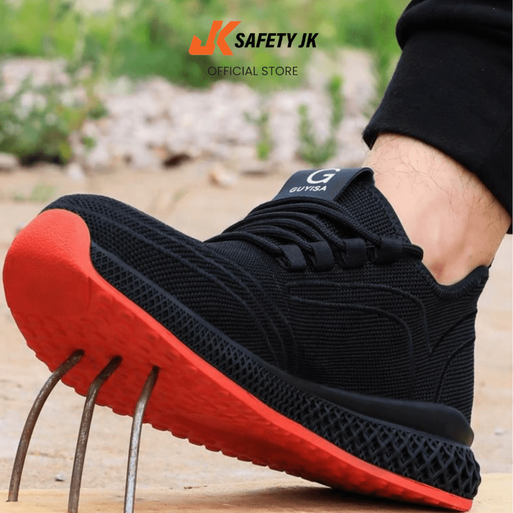 รองเท้าเซฟตี้ SAFETY JK รุ่น SJK-2217 เบอร์ 37 หัวเหล็ก กันลื่น น้ำหนักเบา ทรงสปอร์ต_4