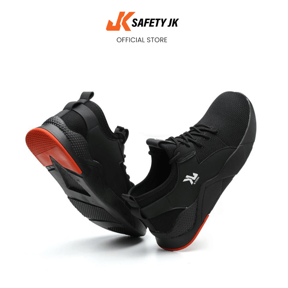 รองเท้าเซฟตี้ SAFETY JK รุ่น SJK-2207 เบอร์ 37 หัวเหล็ก กันลื่น น้ำหนักเบา ทรงสปอร์ต_5