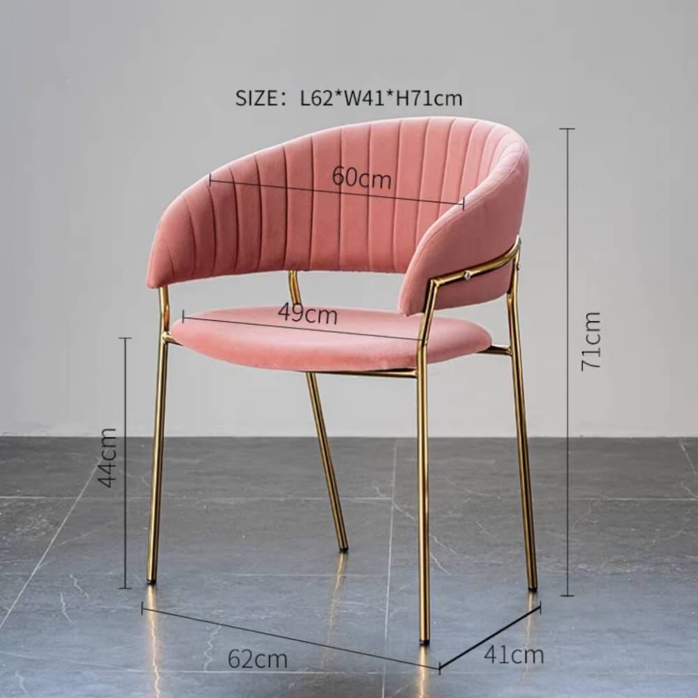 เก้าอี้สไตล์นอร์ดิก 109INHOME สีชมพู_5