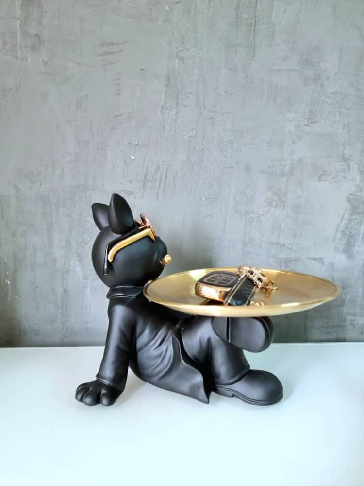 ถาดวางของเอนกประสงค์ 109inhome รุ่นบูลด็อกนอน สีดำ