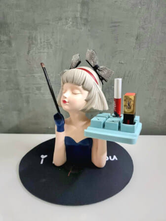 ถาดใส่เครื่องสำอางค์ 109inhome รุ่น ตุ๊กตาสาวเกาะอกน้ำเงิน _4
