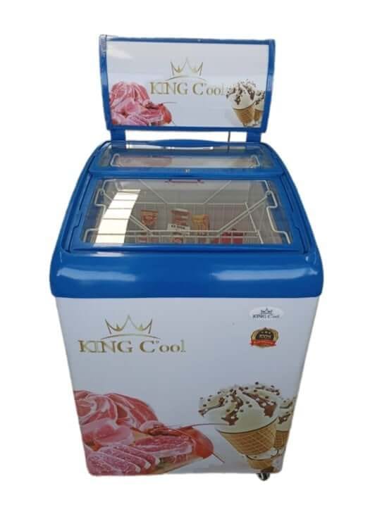 ตู้แช่แข็งฝากระจก Kingcool KX-50GA สีขาว