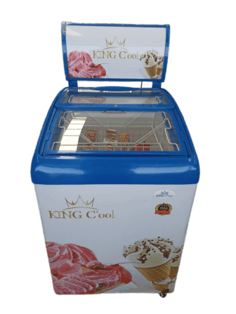 ตู้แช่แข็งฝากระจก Kingcool KX-50GA สีขาว_1