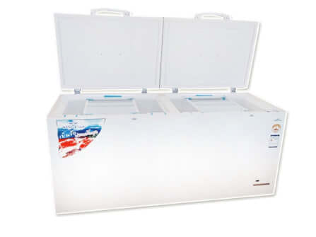 ตู้แช่แข็งฝาทึบมีกระจกข้างใน Kingcool 20 คิว สีขาว_1
