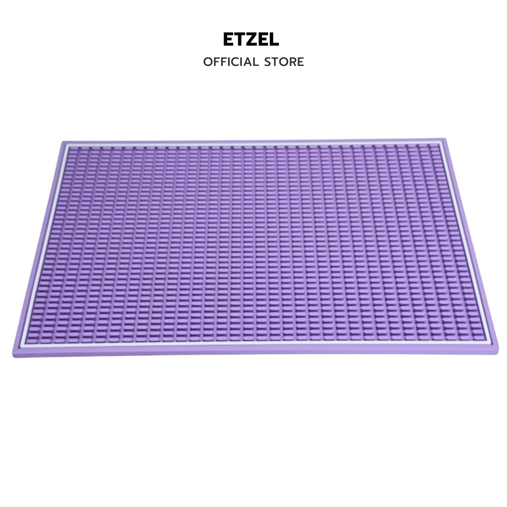 แผ่นยางกันลื่นสำหรับเคาน์เตอร์บาร์ ETZEL สีพาสเทล รุ่นหนาพิเศษ สีม่วง