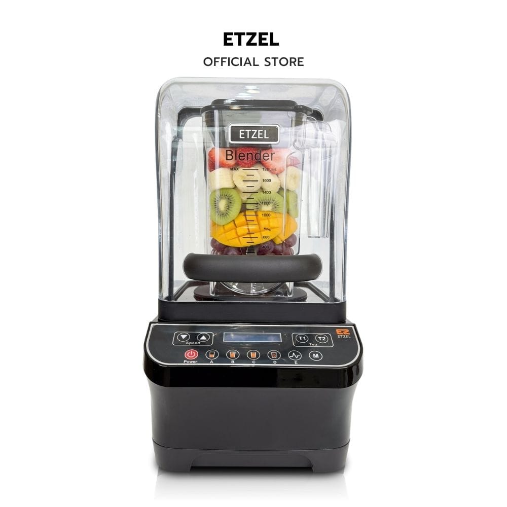 เครื่องปั่นน้ำผลไม้ ETZEL รุ่น SN7880E โถขนาด 1.8L พร้อมฝาครอบเก็บเสียง