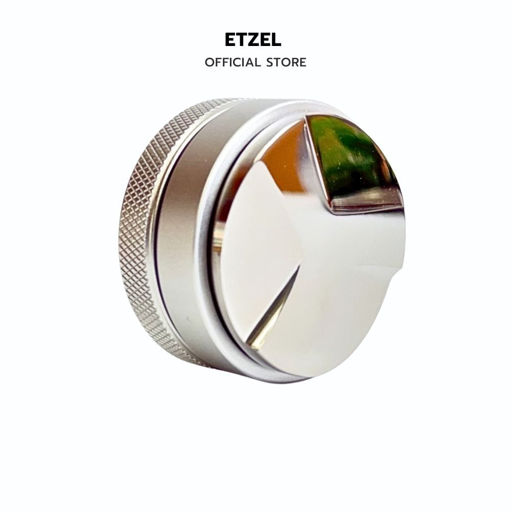 ที่กดกาแฟ มาการองแทมป์ ETZEL 3 ใบพัด ขนาด 58 มม. สีเงิน