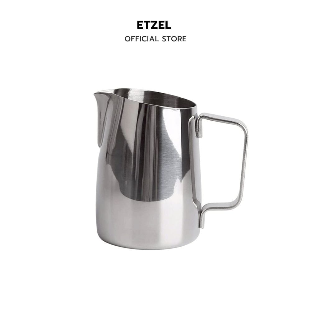 พิชเชอร์เหยือกฟองนมหัวตัดเฉียง ETZEL ขนาด 300 มล สแตนเลส