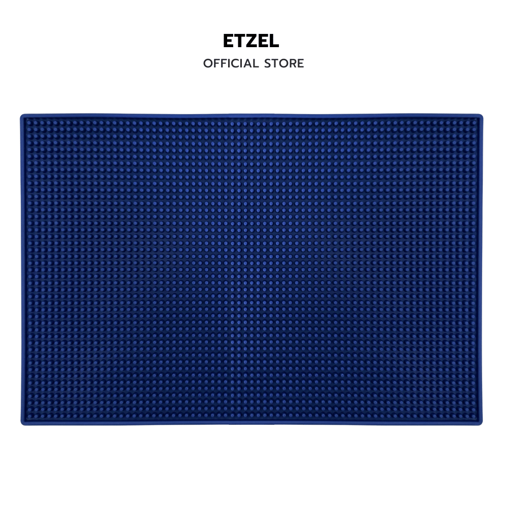 แผ่นยางกันลื่นสำหรับเคาน์เตอร์บาร์ ETZEL 45X30 CM สีน้ำเงิน