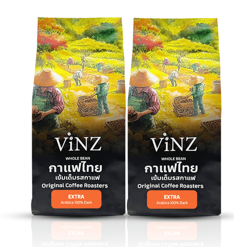 เมล็ดกาแฟ ViNZ ดอยช้าง เอ็กซ์ต้า อาราบิก้า 100% คั่วเข้ม 2 ถุง (ถุงละ 250 กรัม)