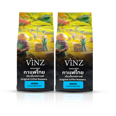 เมล็ดกาแฟ ViNZ ดอยช้าง อโรม่า อาราบิก้าเบลนคั่วเข้ม 2ถุง (ถุงละ 250g) _0