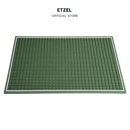 แผ่นยางกันลื่นสำหรับเคาน์เตอร์บาร์ ETZEL สีพาสเทล รุ่นหนาพิเศษ สีเขียวโอลีพ_0