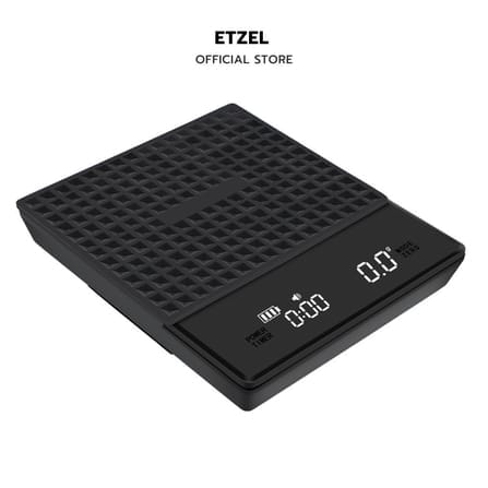 เครื่องชั่งดิจิตอลชั่งกาแฟ 3kg/0.1g มีแผ่นซิลิโคนกันลื่น ชาร์จ USB พร้อมใส่ถ่าน AAA _0