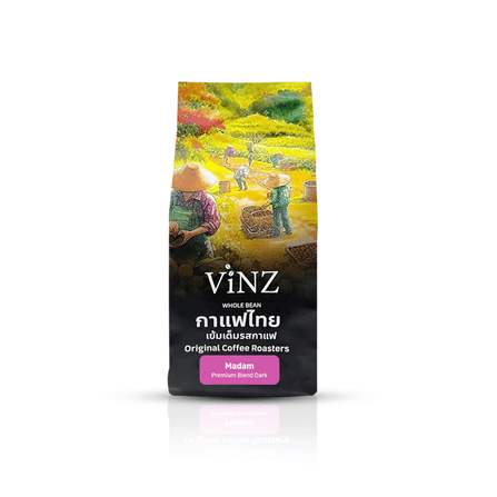 เมล็ดกาแฟ ViNZ ดอยช้าง มาดาม อาราบิก้าเบลนคั่วเข้ม 1 ถุง (250g)_1