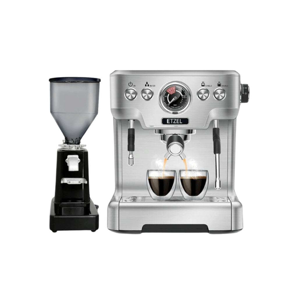 เครื่องชงกาแฟ ETZEL SN6570 + เครื่องบดเมล็ดกาแฟ ETZEL SN019 (Set สำหรับเปิดร้าน)_0