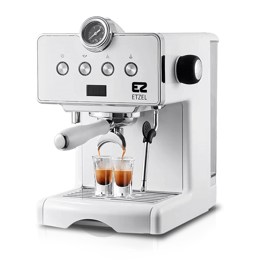 เครื่องชงกาแฟ ETZEL รุ่น SN610 แรงดัน 20 บาร์ เครื่องชงกาแฟเอสเพรสโซ่กึ่งอัตโนมัติ (สีขาว)_0