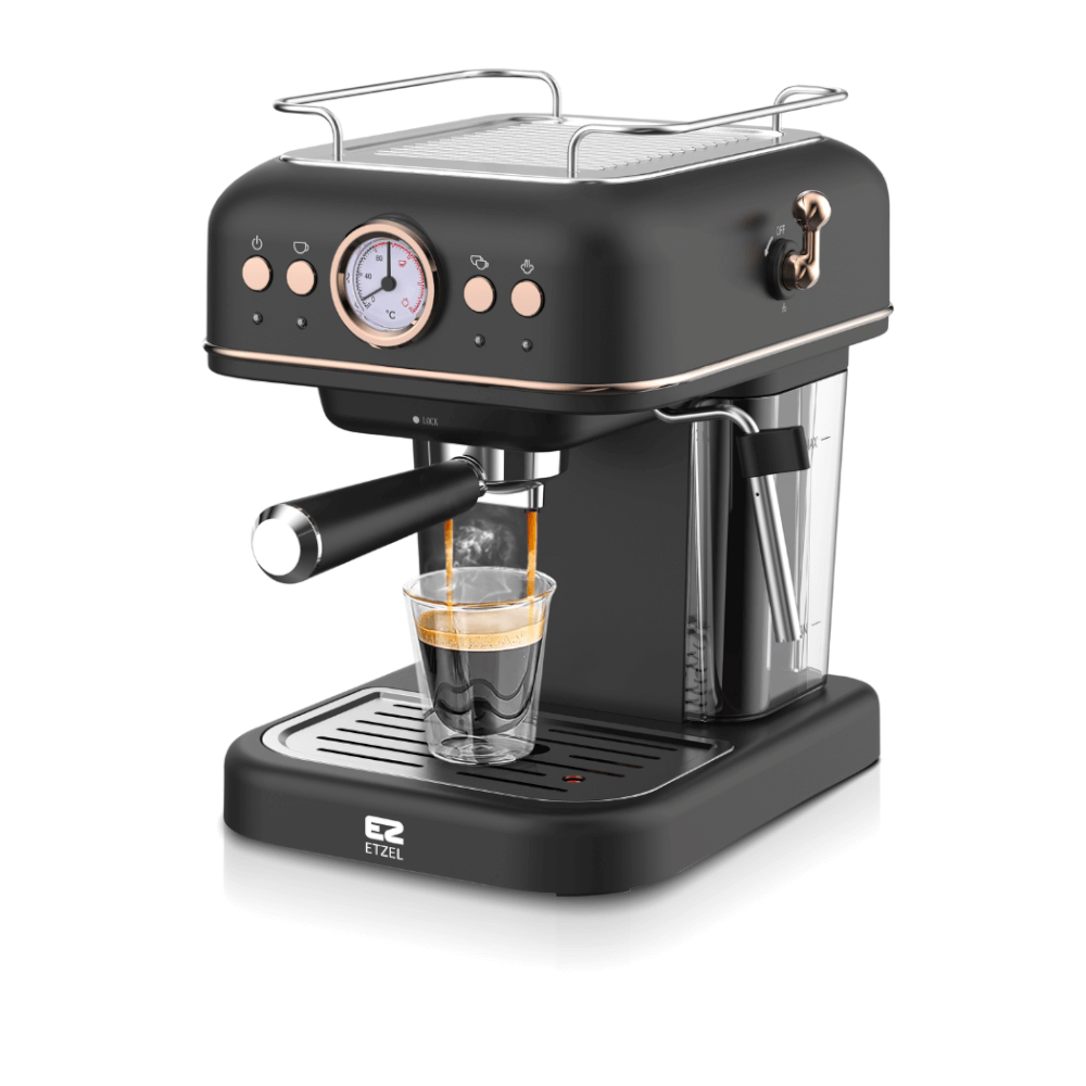 เครื่องชงกาแฟ ETZEL SN308 สีดำ_1