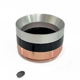 แหวนครอบด้ามชงกาแฟ กันหก ETZEL ขนาด 51 มม. สีโรสโกลด์