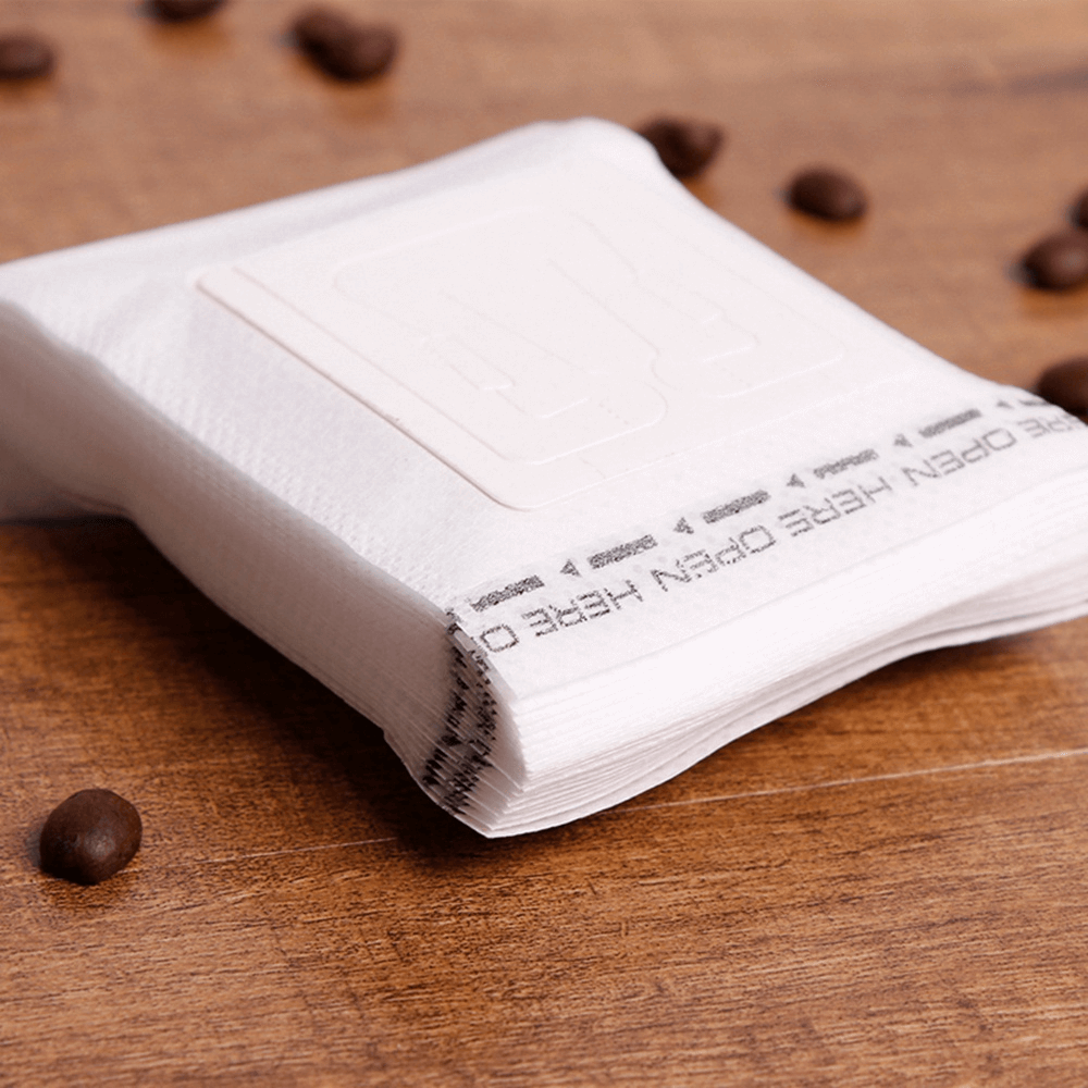 ถุงกรองกาแฟ ETZEL ถุงดริปกาแฟ แบบมีหูแขวน 50 ซอง Drip Coffee filter bag แบบพกพา ใช้แล้วทิ้ง