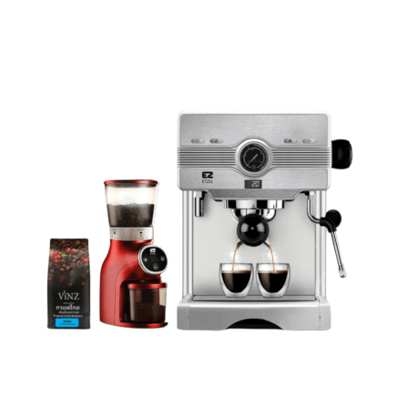 เครื่องชงกาแฟETZEL SN603 + เครื่องบดเมล็ดกาแฟSN9401D และเมล็ดกาแฟแถมฟรี กาแฟดอยช้าง 250 กรัม _0