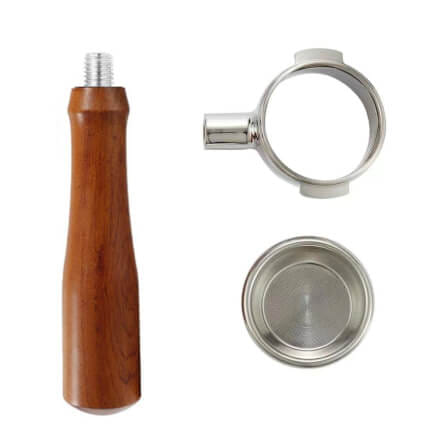 ด้ามชงกาแฟ Bottomless หัวชงกาแฟ E61 ETZEL stainless (สองหู) ขนาด 58 mm_1