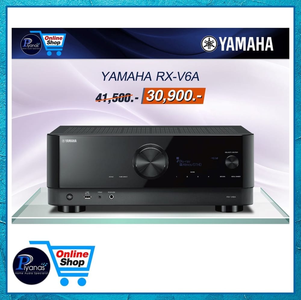 รีซีฟเวอร์ A/V YAMAHA : RX-V6A (สีดำ)