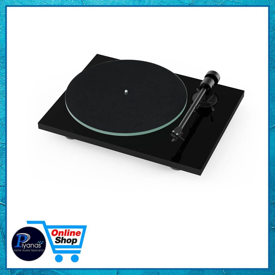เครื่องเล่นแผ่นเสียง PROJECT:T-1 BLUETOOTH (พร้อมหัวเข็ม ORTOFON รุ่น OM5E) (สีดำเงา)