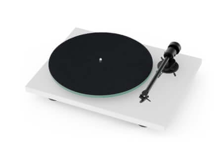 เครื่องเล่นแผ่นเสียง PROJECT:T-1 BLUETOOTH (พร้อมหัวเข็ม ORTOFON รุ่น OM5E) (สีขาว)
