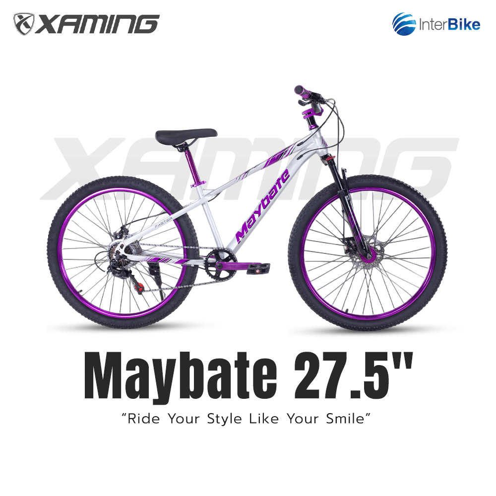 จักรยานเสือภูเขา XAMING รุ่น MAYBATE สีเงิน ล้อ 27.5 นิ้ว เกียร์ 24 สปีด_1