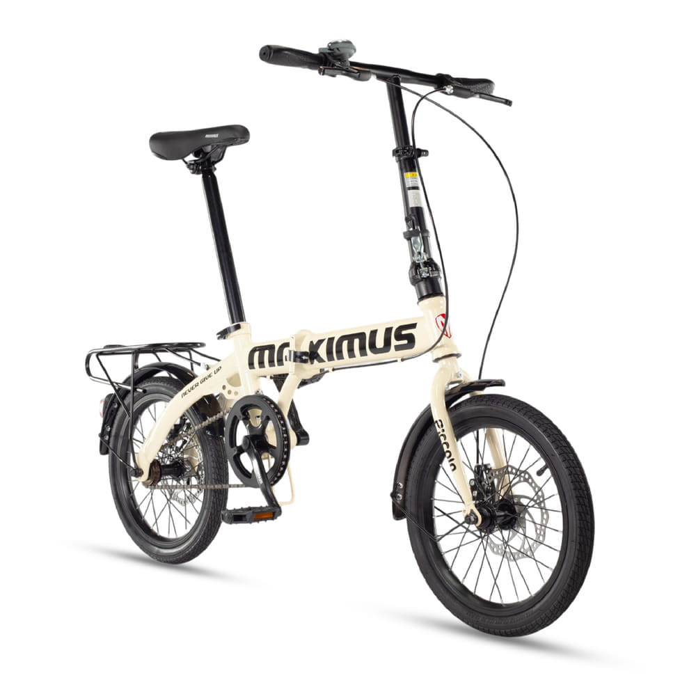 จักรยานพับ Maximus รุ่น Piccoio สีครีม ล้อ16 นิ้ว