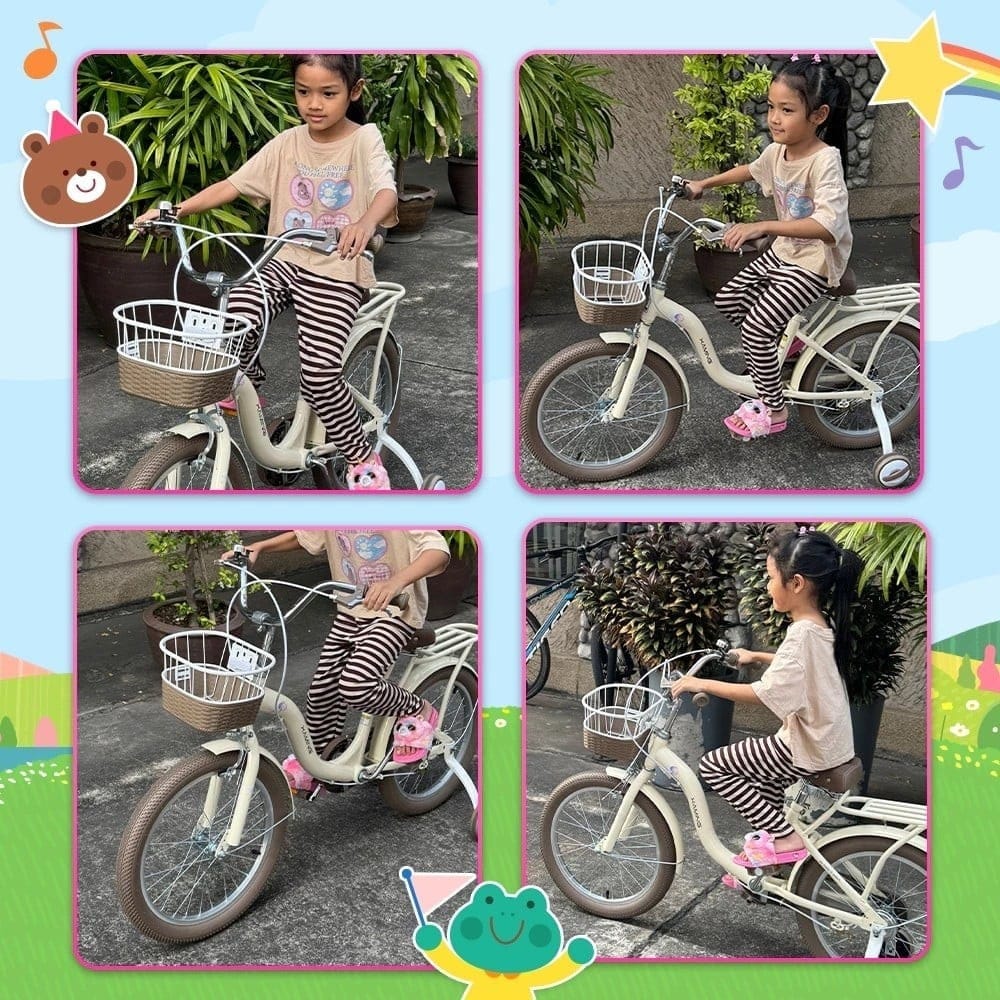 จักรยานเด็ก XAMING KIDS BIKE ชมพู ล้อ 16 นิ้ว_5