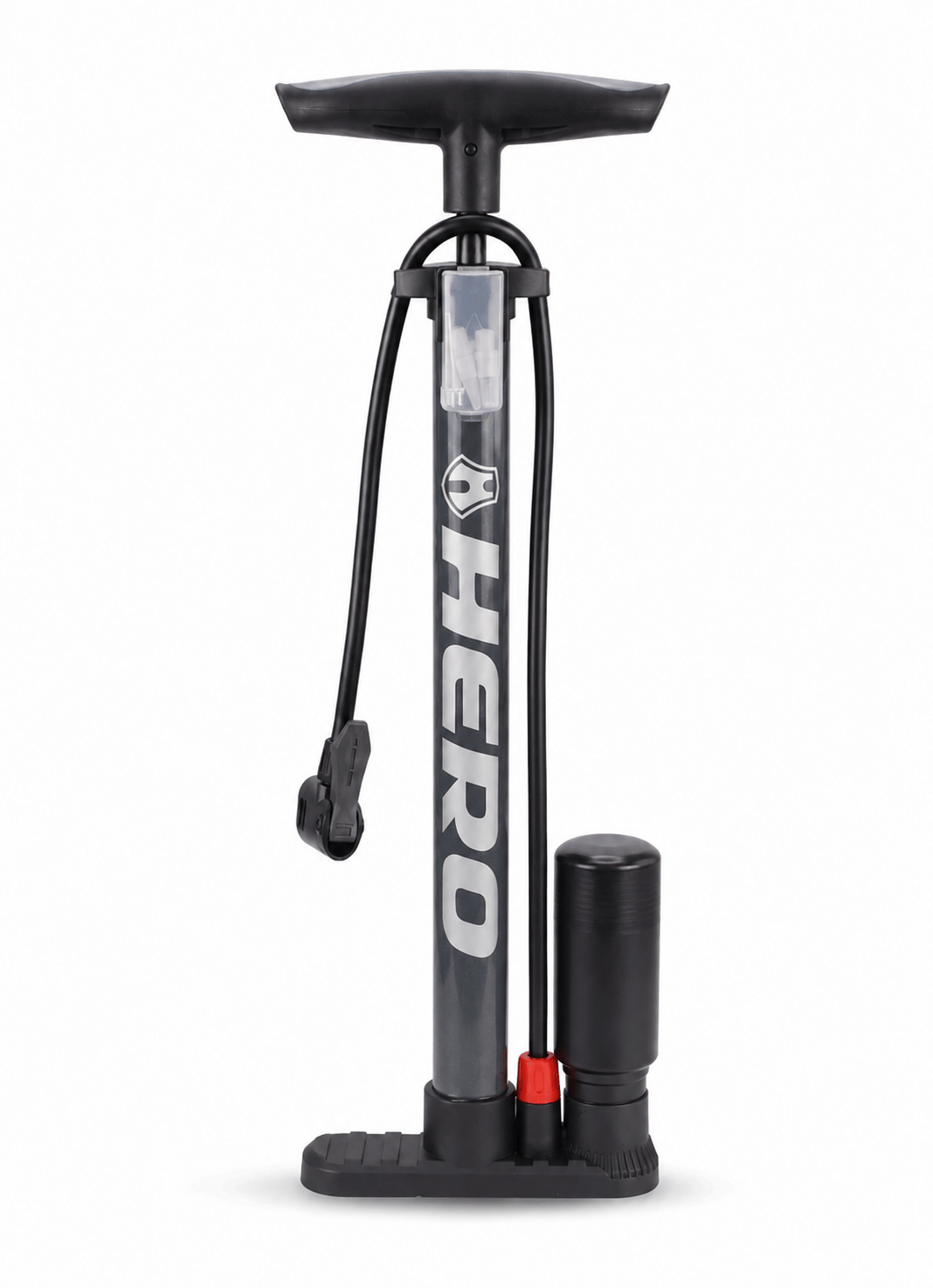 เครื่องสูบลม HERO มีหม้อพัก สีดำ_0
