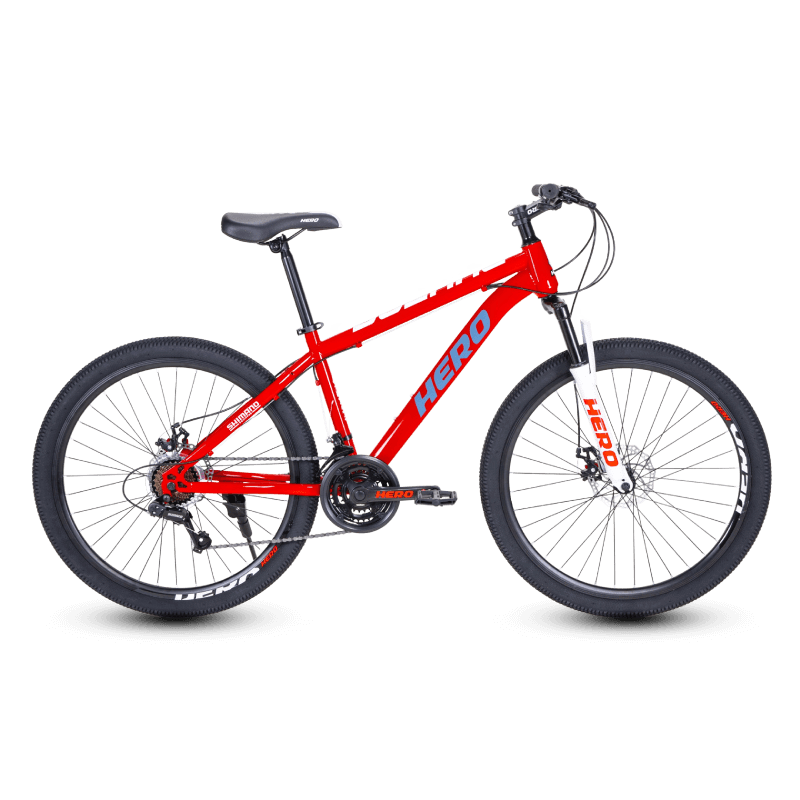 จักรยานเสือภูเขา HERO รุ่น Dolane สีแดง 21เกียร์ shimano 