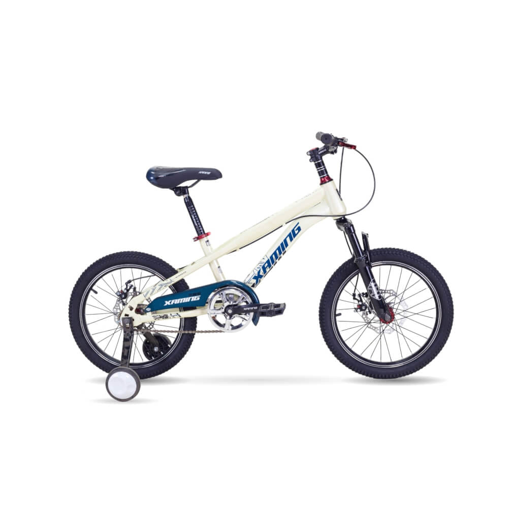 จักรยานเด็ก Xaming MTB สีครีม ล้อ 18 นิ้ว