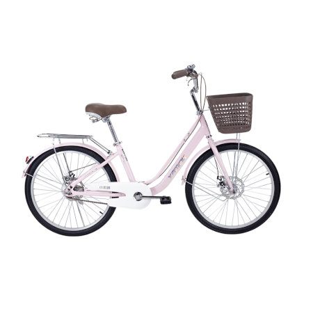 จักรยานแม่บ้าน Xaming 24 นิ้ว สีชมพู_0