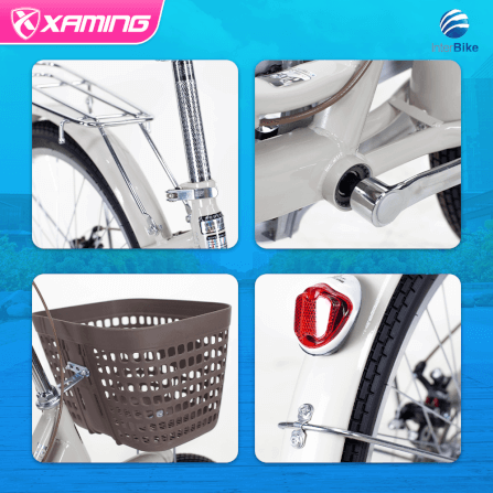 จักรยานแม่บ้าน Xaming 24 นิ้ว สีชมพู_4