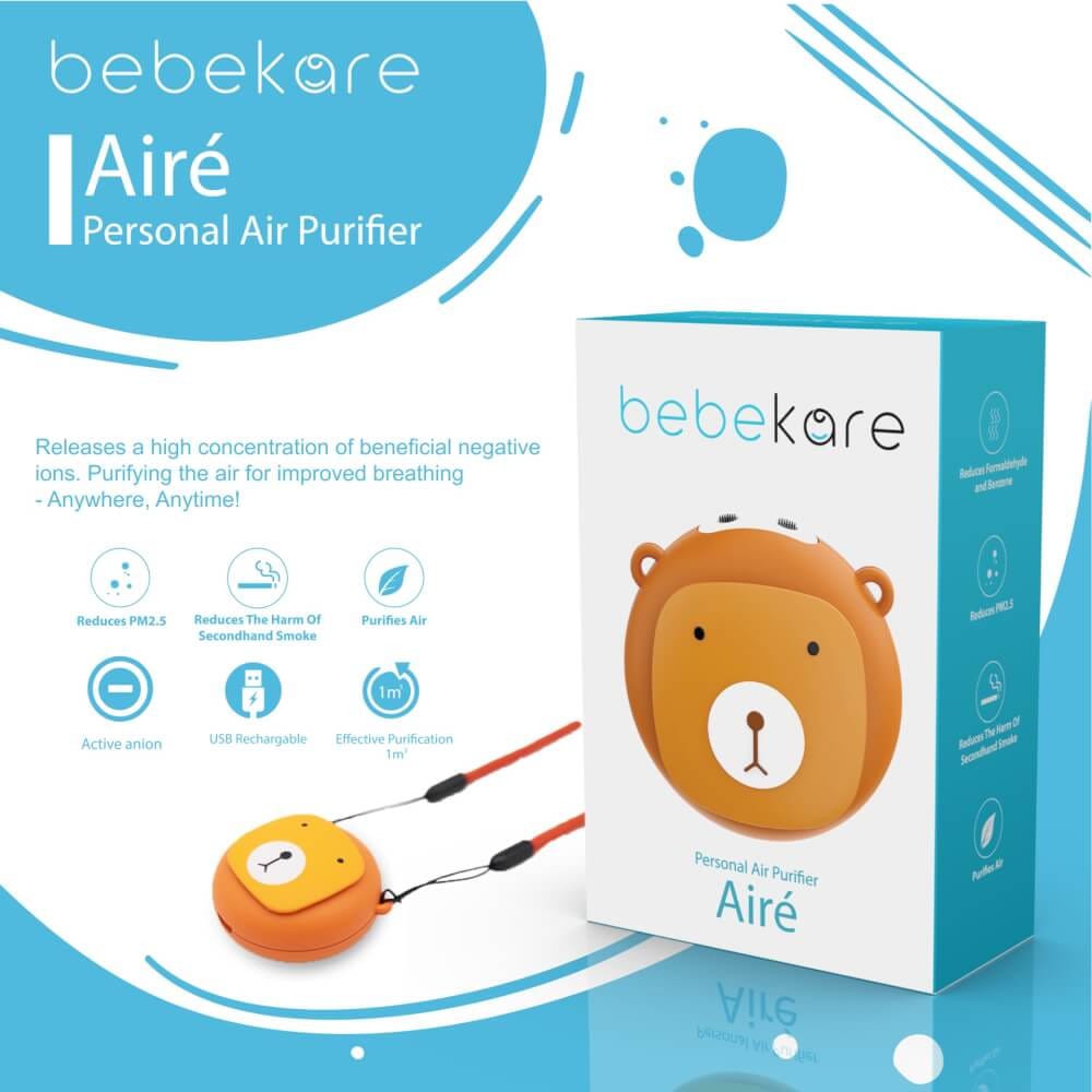 Aire - เครื่องฟอกอากาศส่วนบุคคล เครื่องฟอกอากาศเเขวนคอสำหรับเด็กเเละผู้ใหญ่ ป้องกันฝุ่นPM2.5 bebekare_9