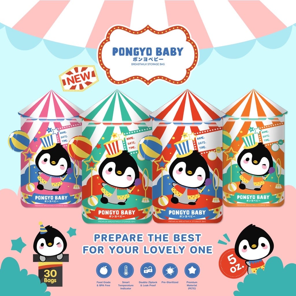 ชุดถุงเก็บน้ำนม 5 ออนซ์ PONGYO BABY (ชุด 30 ชิ้น)_5